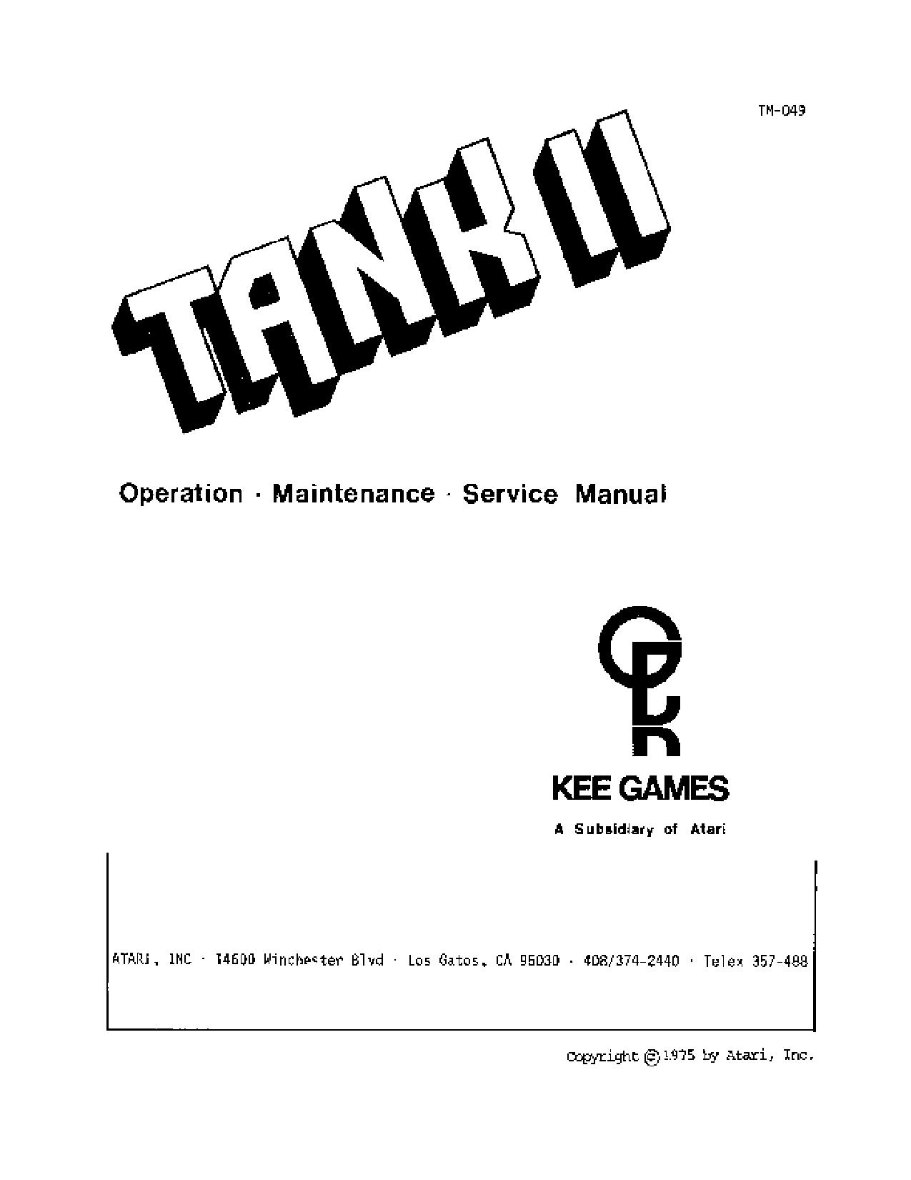 Tank II Betriebsanleitung